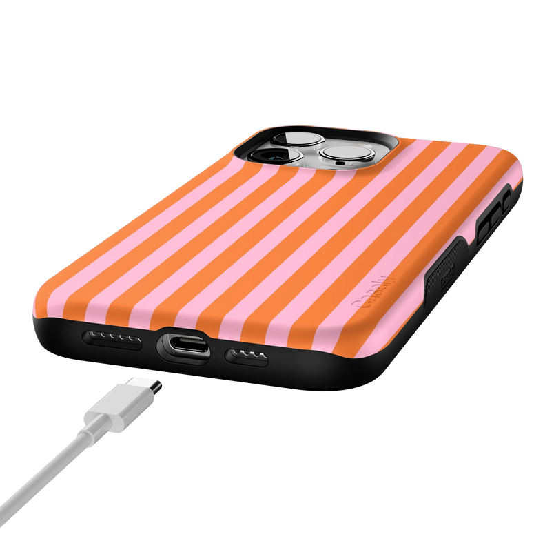 Perfect Stripes | Orange & Pink Stripes Case