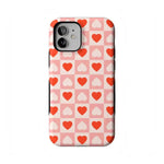 King of My Heart | Checkered Hearts Case Phone Case Casetry Bold Flex + MagSafe® iPhone 12