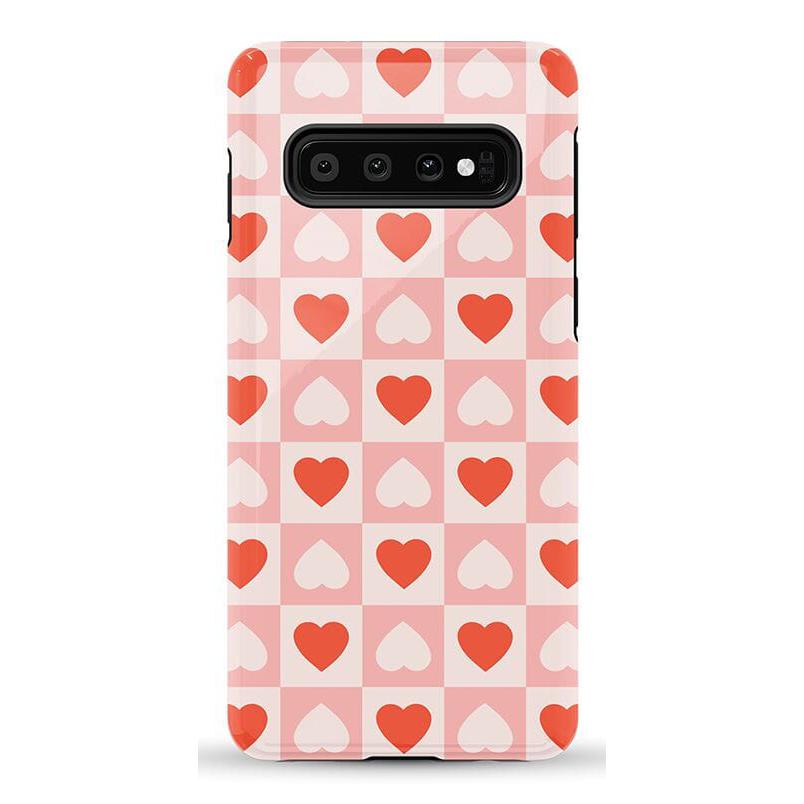 The Valentine's Collection | Heart Checkerboard Case Phone Case Casetry Essential Galaxy S10