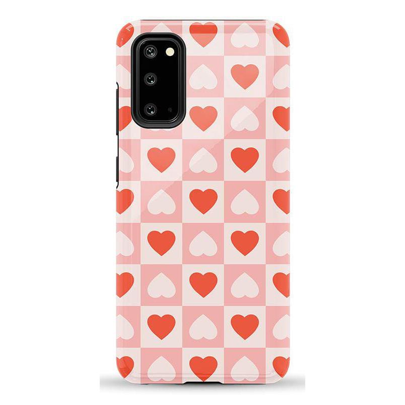 The Valentine's Collection | Heart Checkerboard Case Phone Case Casetry Essential Galaxy S20