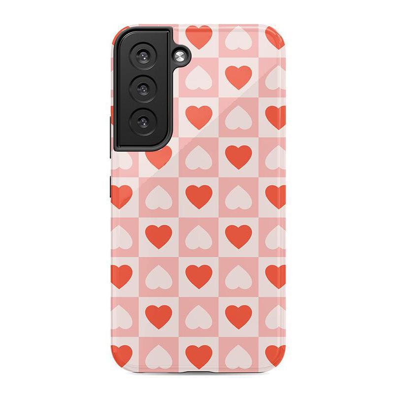 The Valentine's Collection | Heart Checkerboard Case Phone Case Casetry Essential Galaxy S21 Ultra