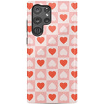 The Valentine's Collection | Heart Checkerboard Case Phone Case Casetry Essential Galaxy S22 Ultra