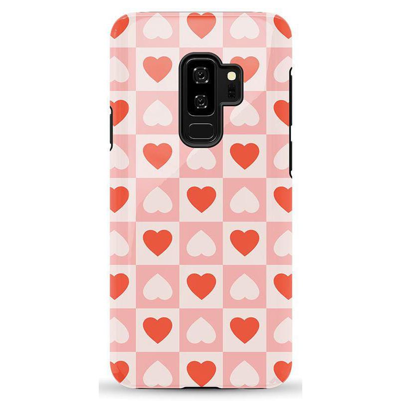 The Valentine's Collection | Heart Checkerboard Case Phone Case Casetry Essential Galaxy S9 Plus