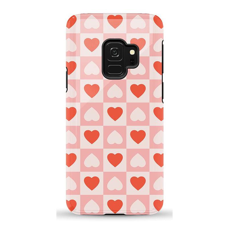 The Valentine's Collection | Heart Checkerboard Case Phone Case Casetry Essential Galaxy S9