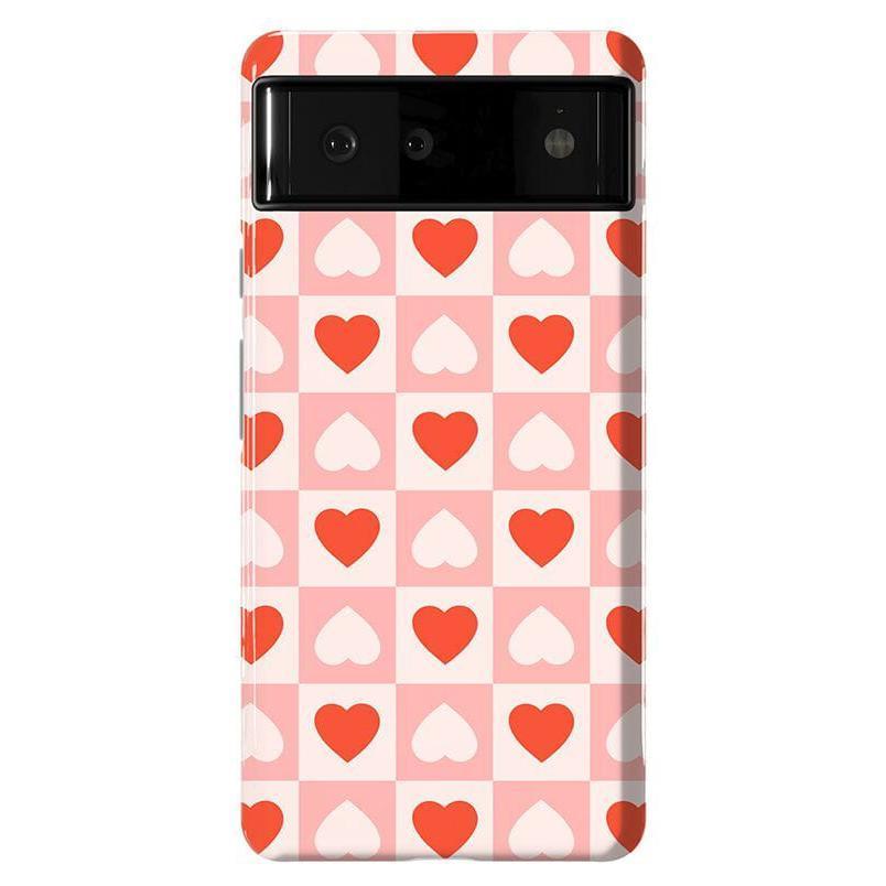 The Valentine's Collection | Heart Checkerboard Case Phone Case Casetry Essential Google Pixel 6