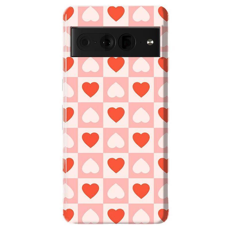 The Valentine's Collection | Heart Checkerboard Case Phone Case Casetry Essential Google Pixel 7 Pro