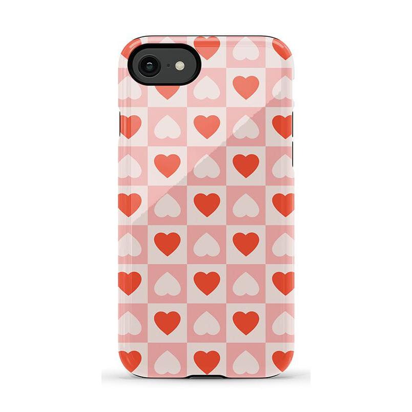 King of My Heart | Checkered Hearts Case Phone Case Casetry Essential iPhone SE (2020 & 2022)