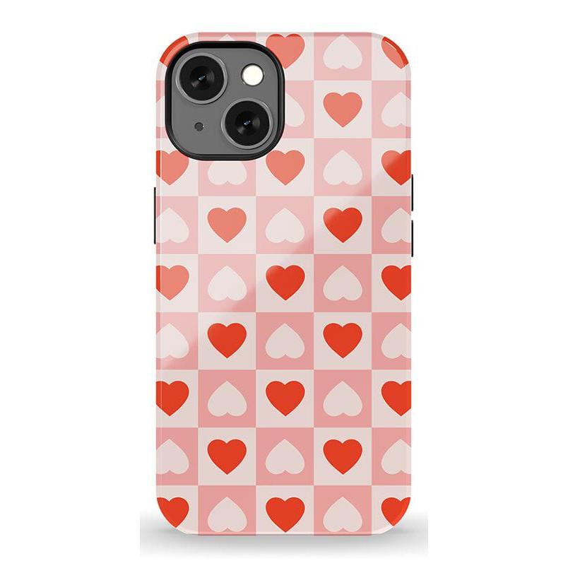 The Valentine's Collection | Heart Checkerboard Case Phone Case Casetry Essential + MagSafe® iPhone 13