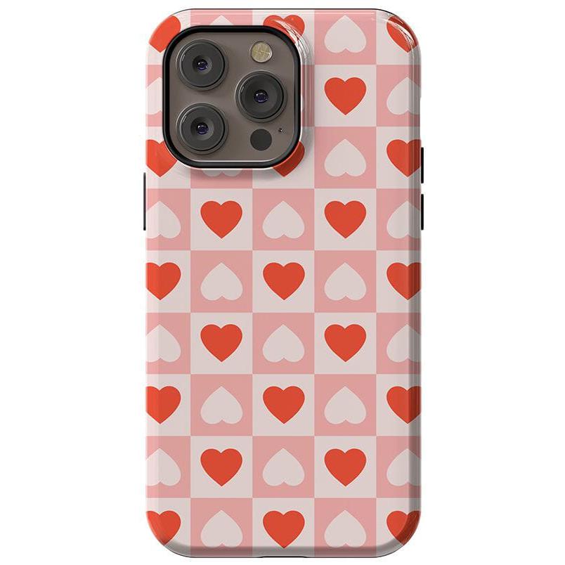 The Valentine's Collection | Heart Checkerboard Case Phone Case Casetry Essential + MagSafe® iPhone 14 Pro Max