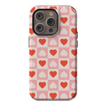 The Valentine's Collection | Heart Checkerboard Case Phone Case Casetry Essential + MagSafe® iPhone 14 Pro
