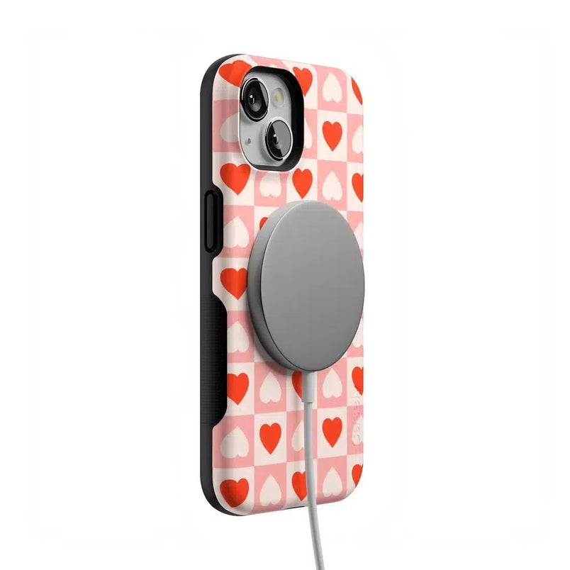 King of My Heart | Checkered Hearts Case Phone Case Casetry 