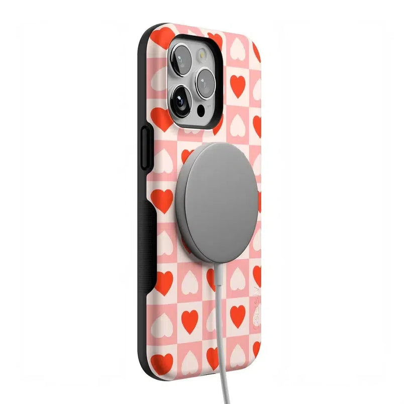 King of My Heart | Checkered Hearts Case Phone Case Casetry 