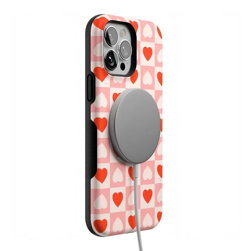 King of My Heart | Checkered Hearts Case Phone Case Casetry 