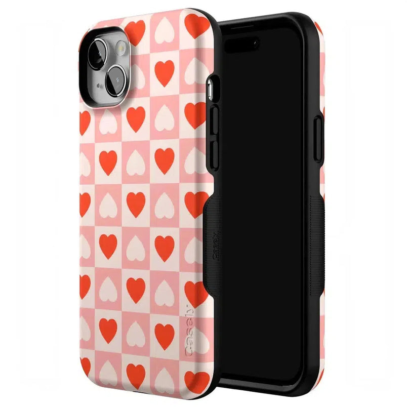 King of My Heart | Checkered Hearts Case Phone Case Casetry 