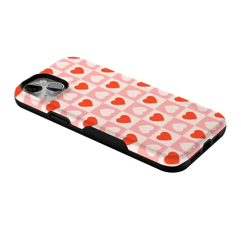 King of My Heart | Checkered Hearts Case Phone Case Casetry 