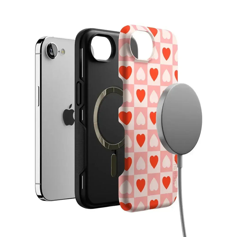 King of My Heart | Checkered Hearts Case Phone Case Casetry