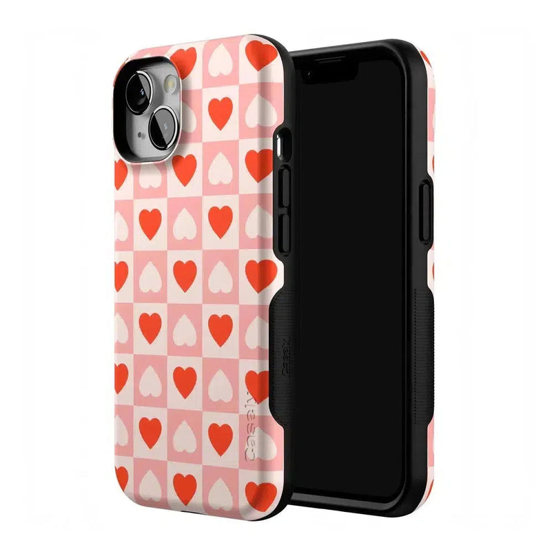 King of My Heart | Checkered Hearts Case Phone Case Casetry 
