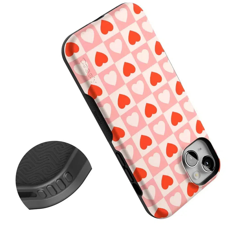 King of My Heart | Checkered Hearts Case Phone Case Casetry 