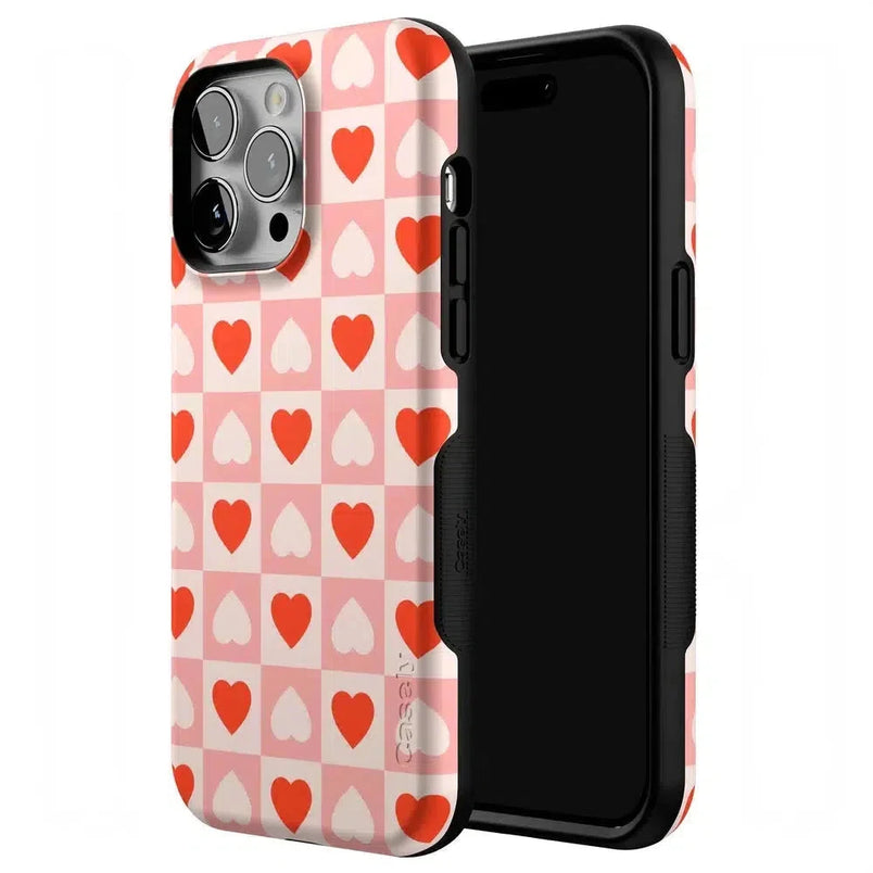 King of My Heart | Checkered Hearts Case Phone Case Casetry 