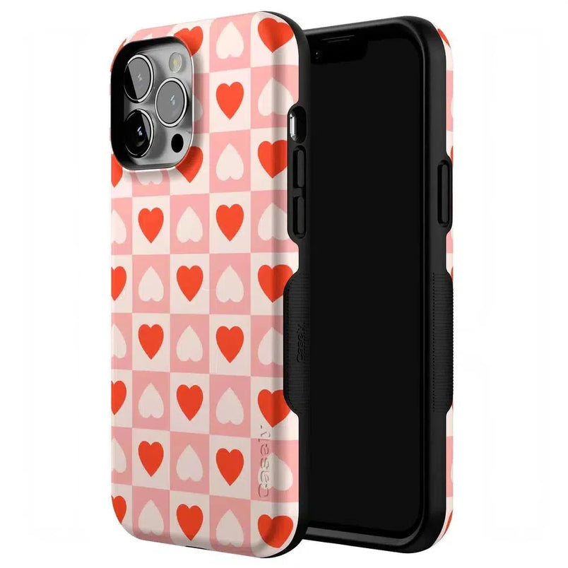 King of My Heart | Checkered Hearts Case Phone Case Casetry 