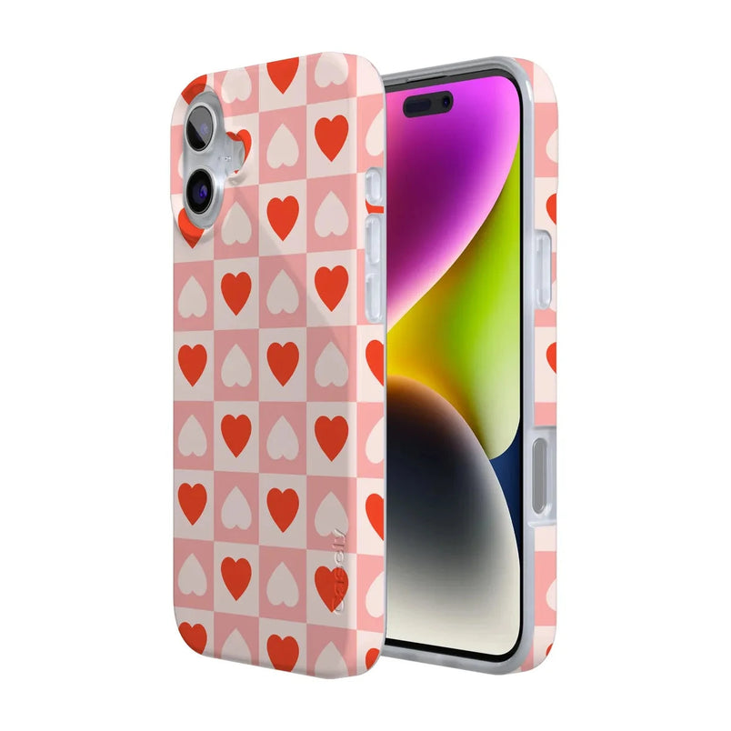King of My Heart | Checkered Hearts Case Phone Case Casetry 