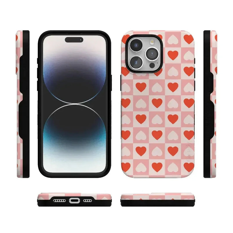 King of My Heart | Checkered Hearts Case Phone Case Casetry 