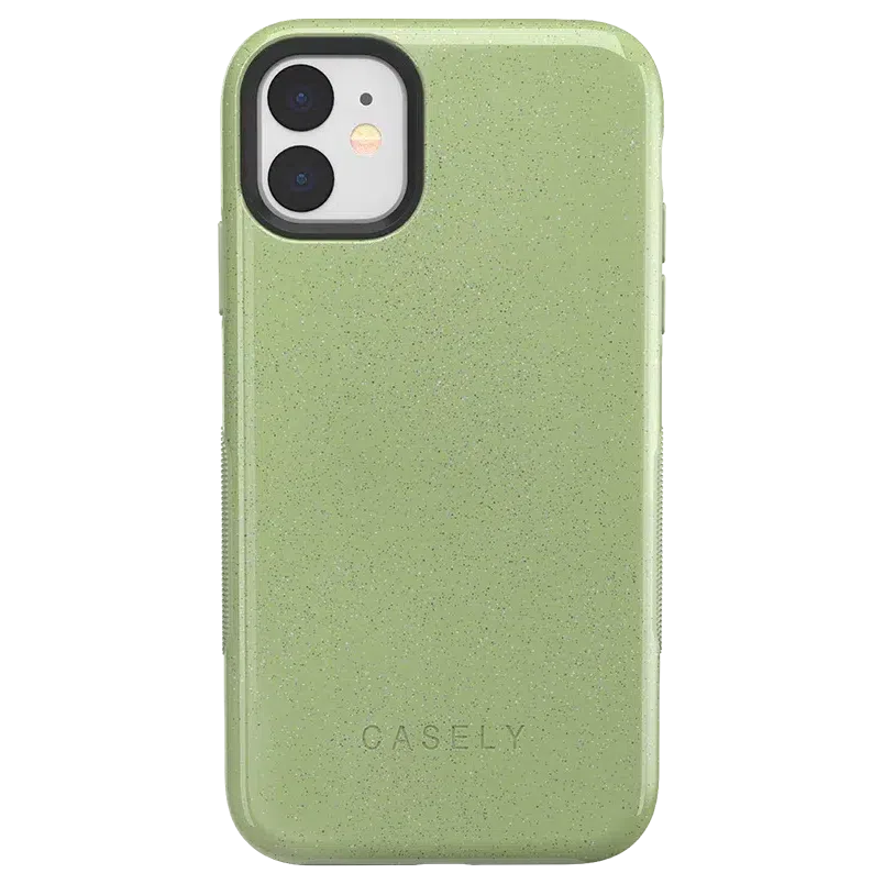 Kiwi Kiss | Matcha Green Shimmer Case iPhone Case get.casely Bold iPhone 11 