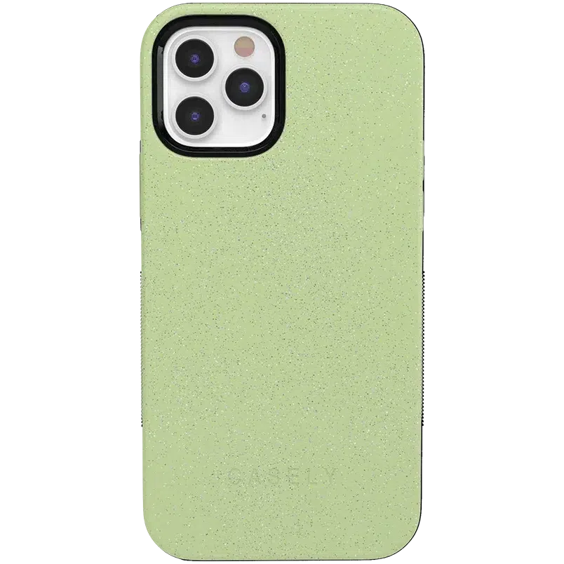 Kiwi Kiss | Matcha Green Shimmer Case iPhone Case get.casely Bold + MagSafe® iPhone 12 Pro Max 