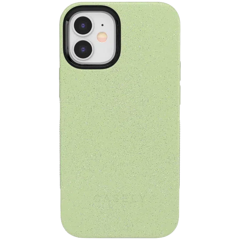 Kiwi Kiss | Matcha Green Shimmer Case iPhone Case get.casely Bold + MagSafe® iPhone 12 