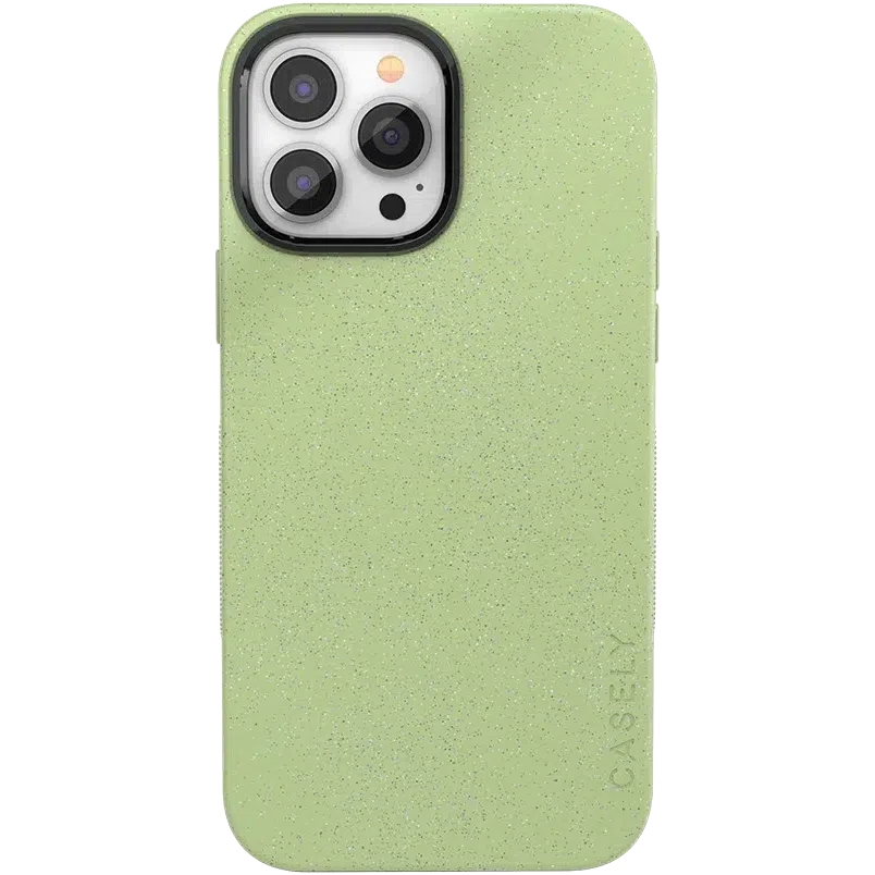 Kiwi Kiss | Matcha Green Shimmer Case iPhone Case get.casely Bold + MagSafe® iPhone 13 Pro Max 