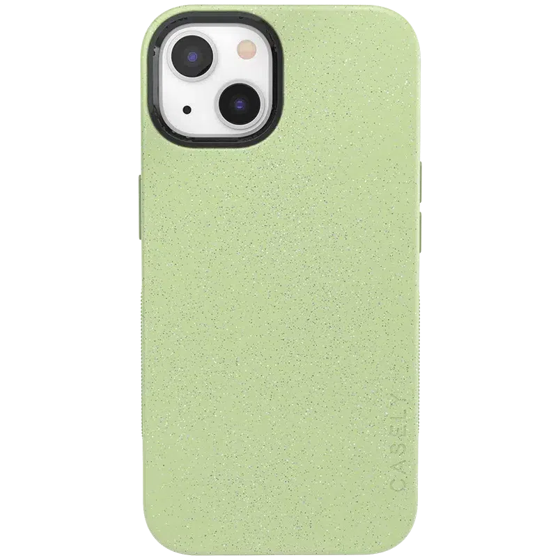 Kiwi Kiss | Matcha Green Shimmer Case iPhone Case get.casely Bold + MagSafe® iPhone 13 