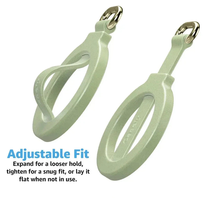 Kiwi Kiss | Matcha Green Shimmer MagRing+ with Keychain MagRing+ get.casely 