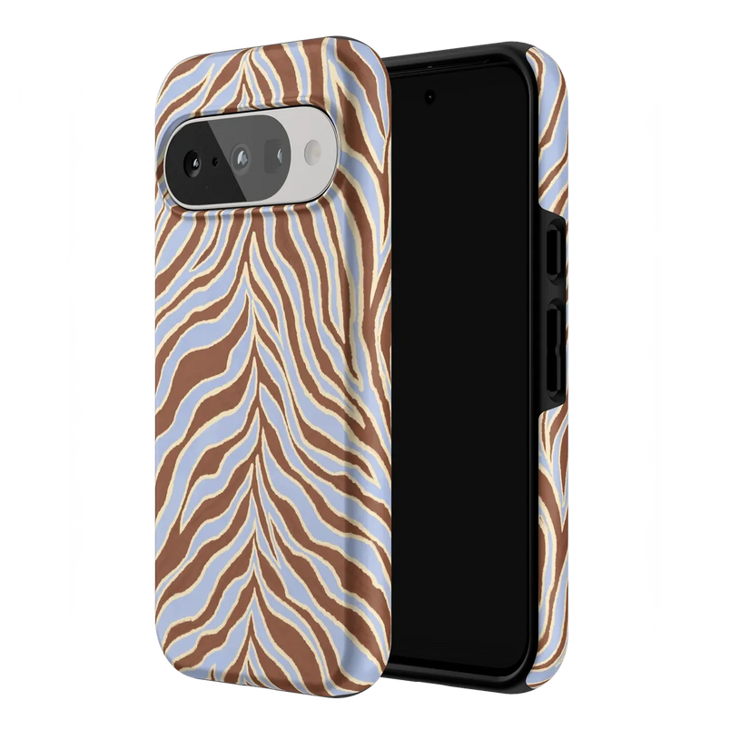Untamed | Brown & Blue Zebra Case