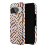 Untamed | Brown & Blue Zebra Case
