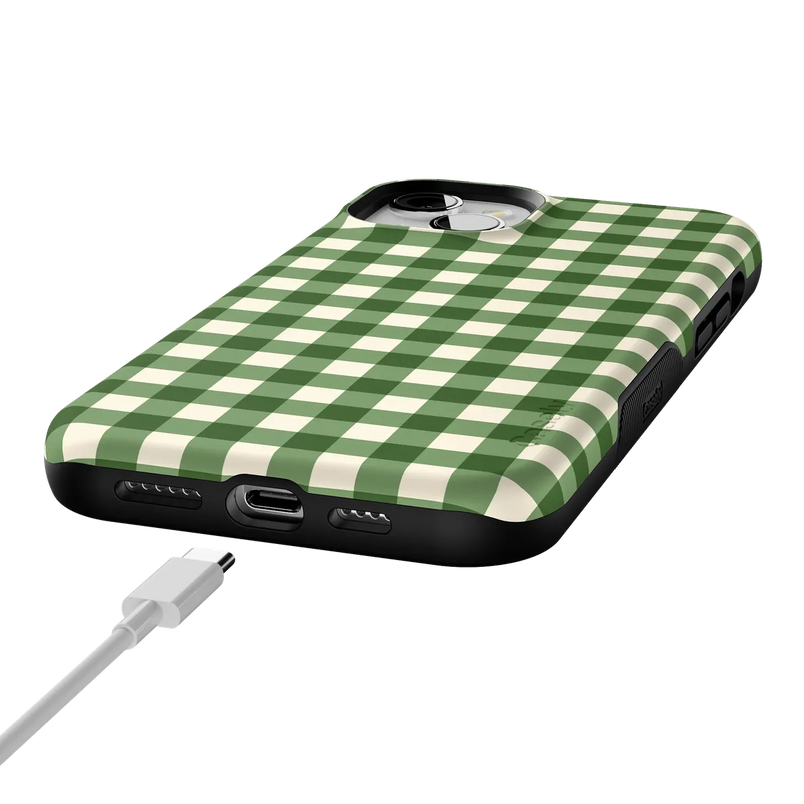 Checked Twice | Green Plaid Case