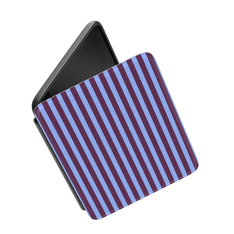 Perfect Stripes | Purple & Blue Stripes Kindle Case