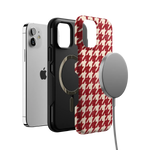 Scarlet Stitch | Red Houndstooth Case