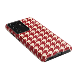 Scarlet Stitch | Red Houndstooth Case