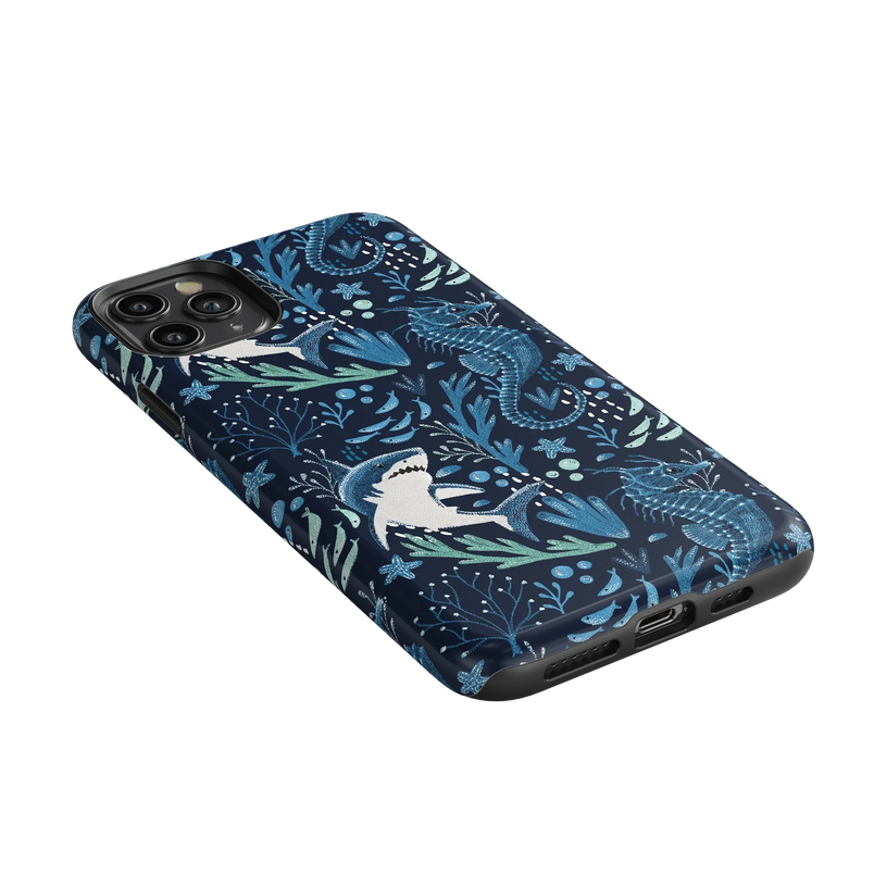 Midnight Reef | Shark Print Case