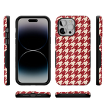 Scarlet Stitch | Red Houndstooth Case