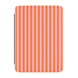 Perfect Stripes | Orange & Pink Stripes Kindle Case
