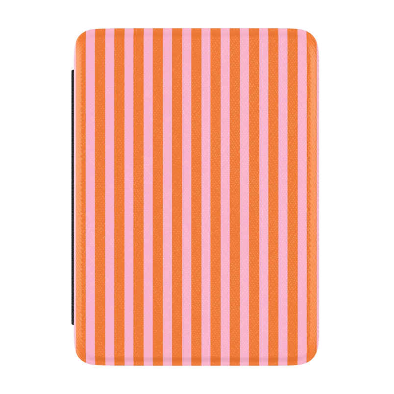 Perfect Stripes | Orange & Pink Stripes Kindle Case