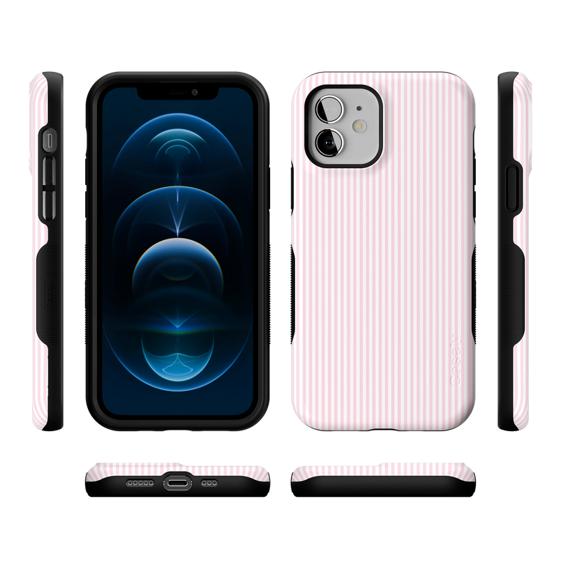 Stripes and the City | Light Pink Pinstripe Case