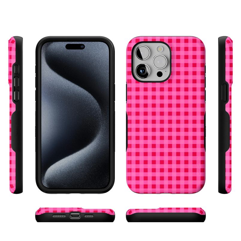 Sweet Jam | Hot Pink Gingham Case