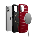 On the Dot | Maroon Polka Dot Case
