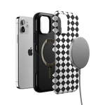 Salem's Hex | Black & White Checkered Case