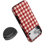 Scarlet Stitch | Red Houndstooth Case