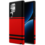 Storm Warning | Black & Red Stripes Case