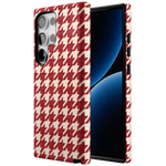 Scarlet Stitch | Red Houndstooth Case