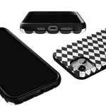 Salem's Hex | Black & White Checkered Case